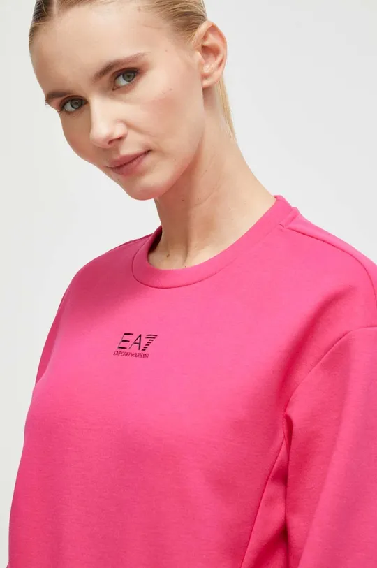 różowy EA7 Emporio Armani bluza