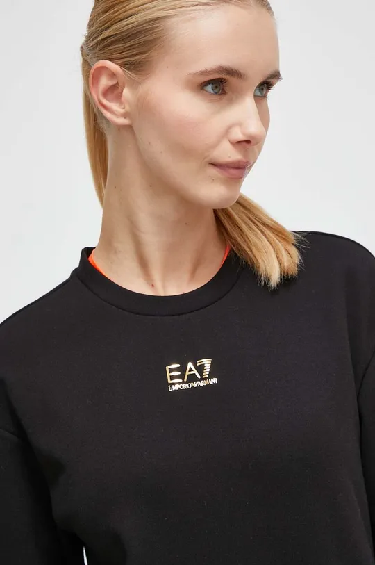 czarny EA7 Emporio Armani bluza