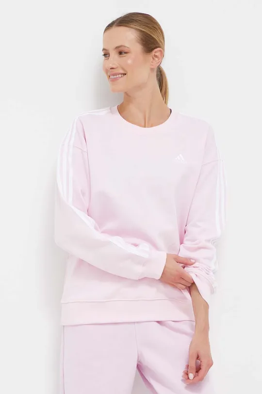 roza Pamučna dukserica adidas Ženski