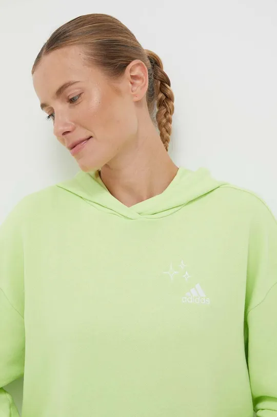 zelena Bombažen pulover adidas