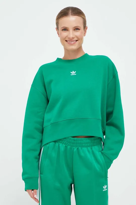 zelená Mikina adidas Originals Dámsky