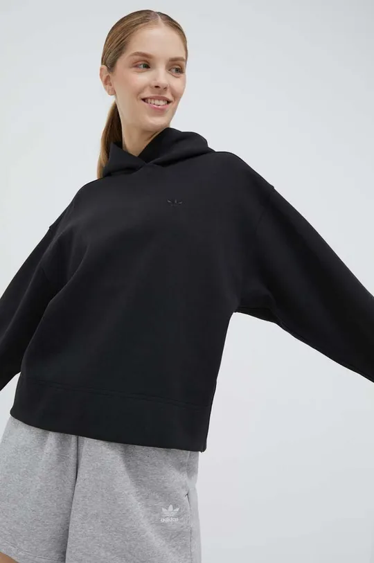 black adidas Originals sweatshirt Premium Essentials Short Hoodie Women’s