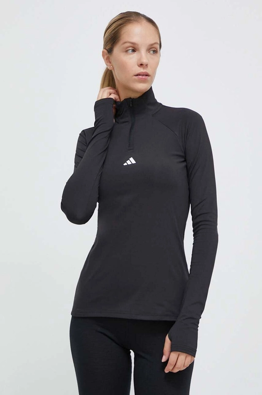 μαύρο Φούτερ προπόνησης adidas Performance Techfit COLD.RDY Γυναικεία