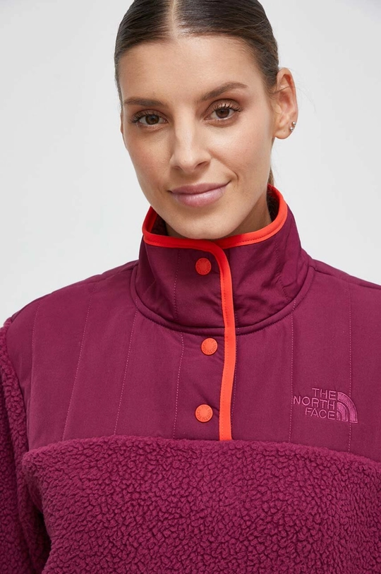 fioletowy The North Face bluza sportowa