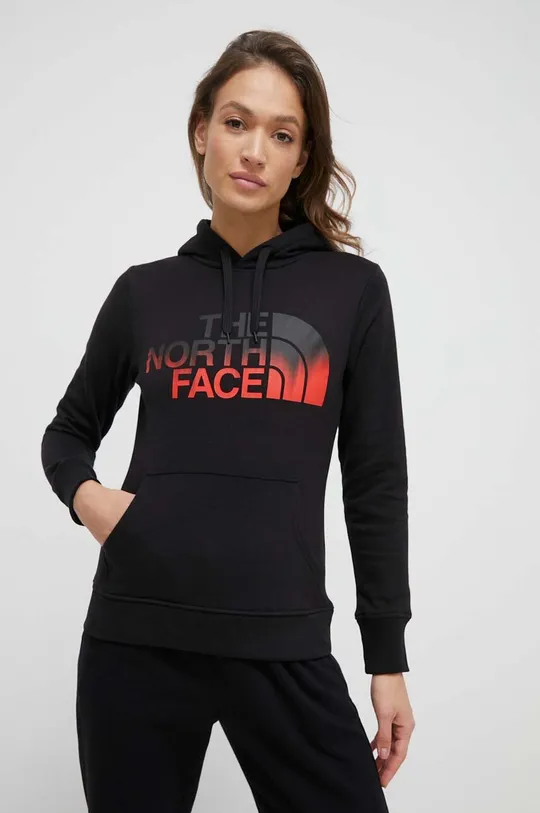 μαύρο Βαμβακερή μπλούζα The North Face Γυναικεία