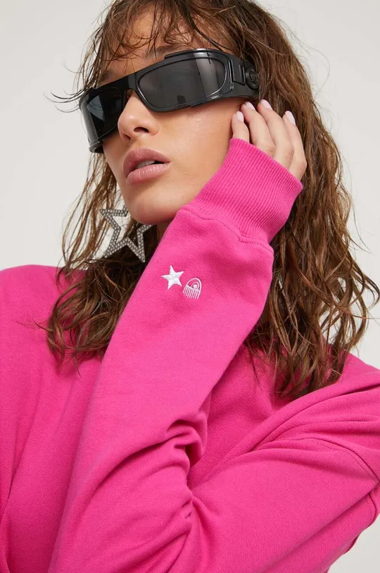 roza Bombažen pulover Chiara Ferragni