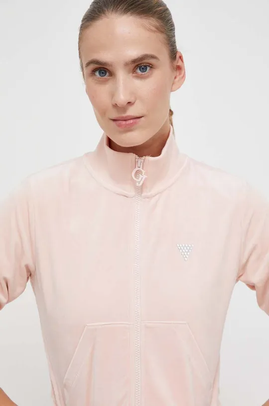 różowy Guess bluza COUTURE