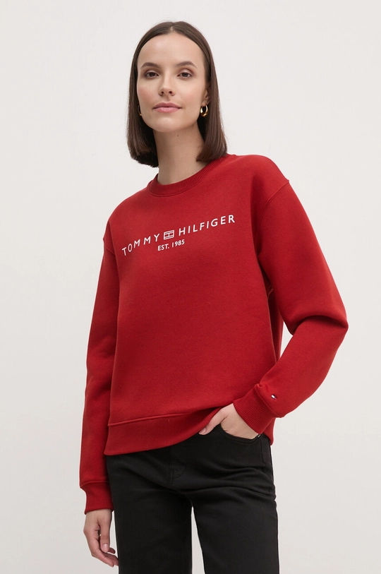 Tommy Hilfiger bluza czerwony WW0WW39791