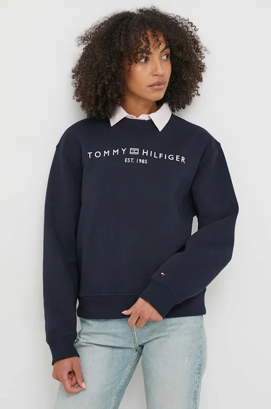 tmavomodrá Mikina Tommy Hilfiger Dámsky