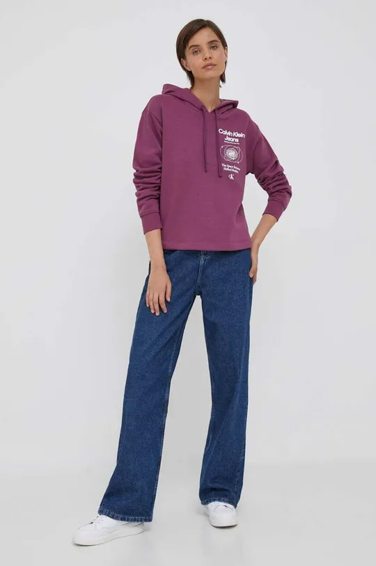 Calvin Klein Jeans felpa violetto
