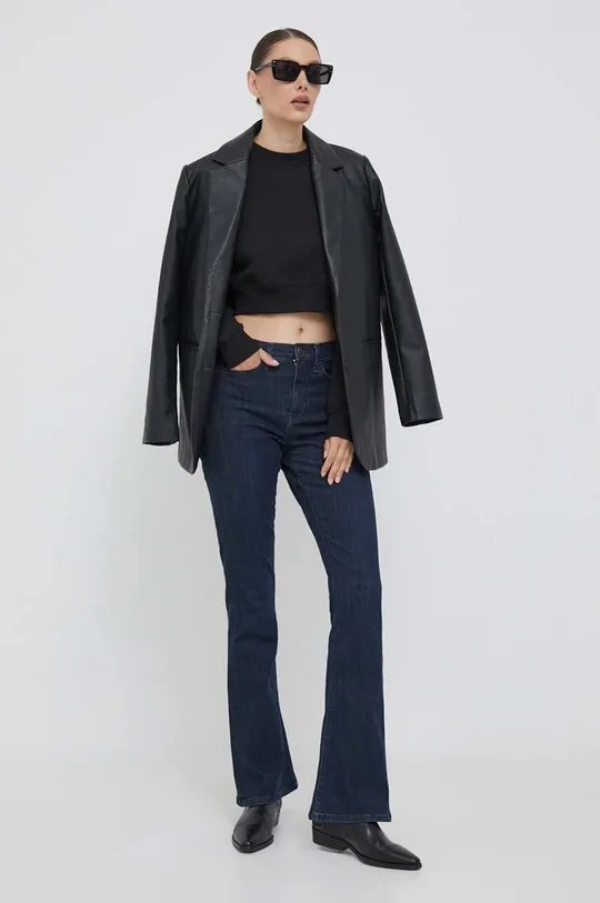 Mikina Calvin Klein Jeans čierna