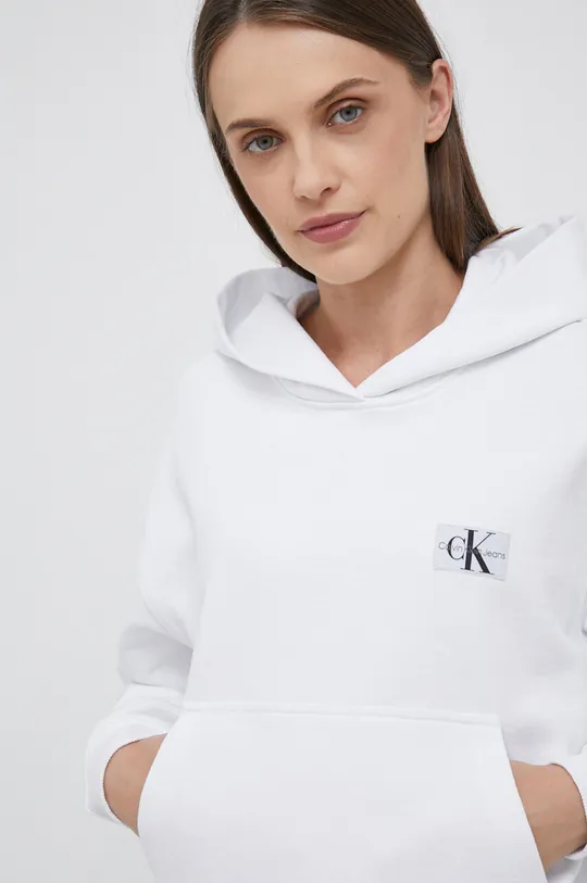 λευκό Βαμβακερή μπλούζα Calvin Klein Jeans Γυναικεία