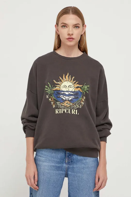 γκρί Βαμβακερή μπλούζα Rip Curl Γυναικεία