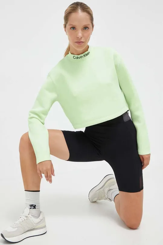 πράσινο Φούτερ προπόνησης Calvin Klein Performance Γυναικεία