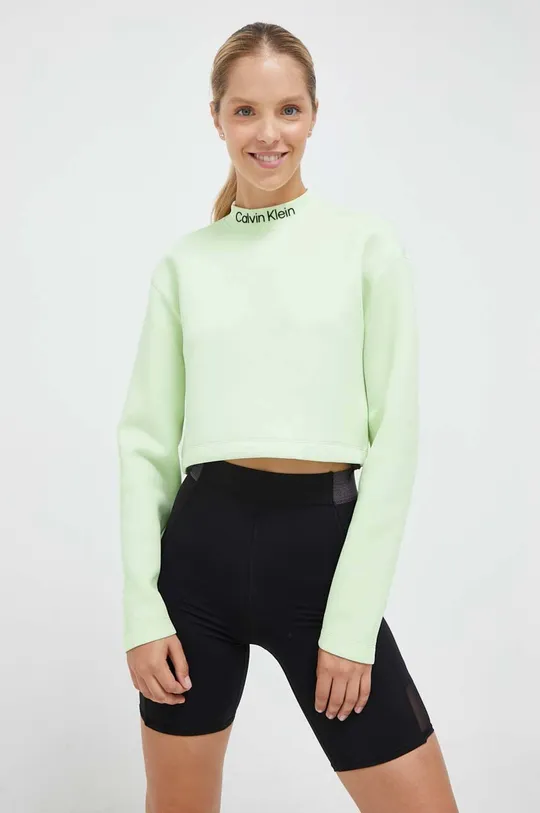 Tréningová mikina Calvin Klein Performance zelená