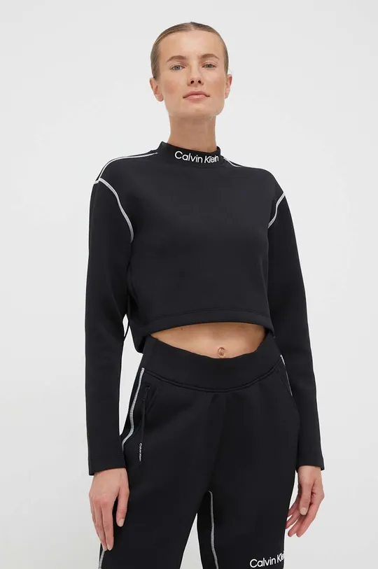 fekete Calvin Klein Performance edzős pulóver Női