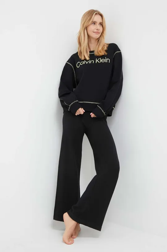 Μπλούζα πιτζάμας Calvin Klein Underwear μαύρο