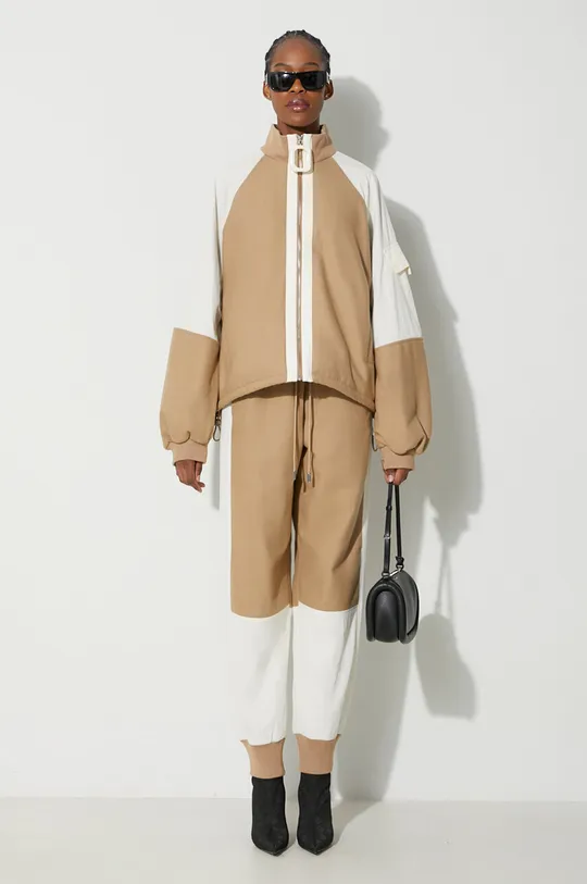 beige JW Anderson felpa in misto lana Donna