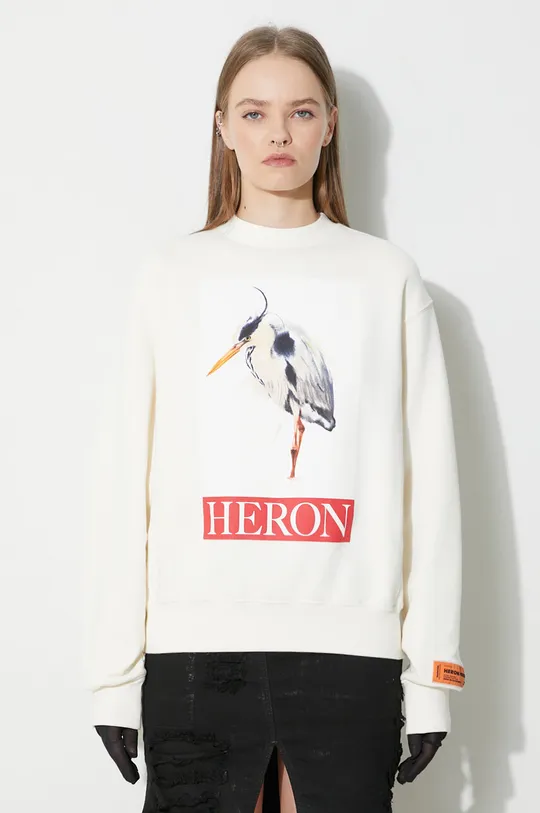 beige Heron Preston cotton sweatshirt Heron Bird Painted Crewneck Women’s