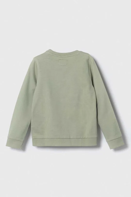 Otroški bombažen pulover Guess zelena