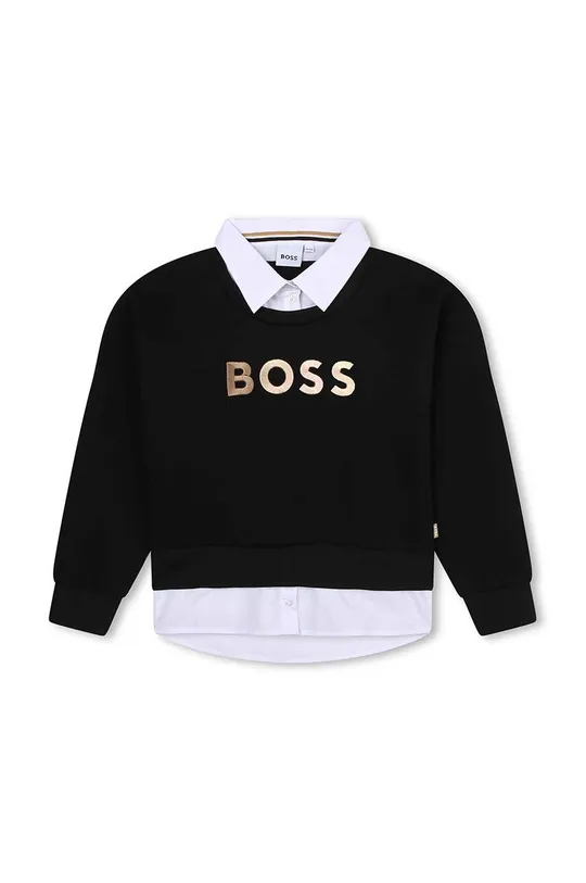 μαύρο Παιδική μπλούζα BOSS Για κορίτσια