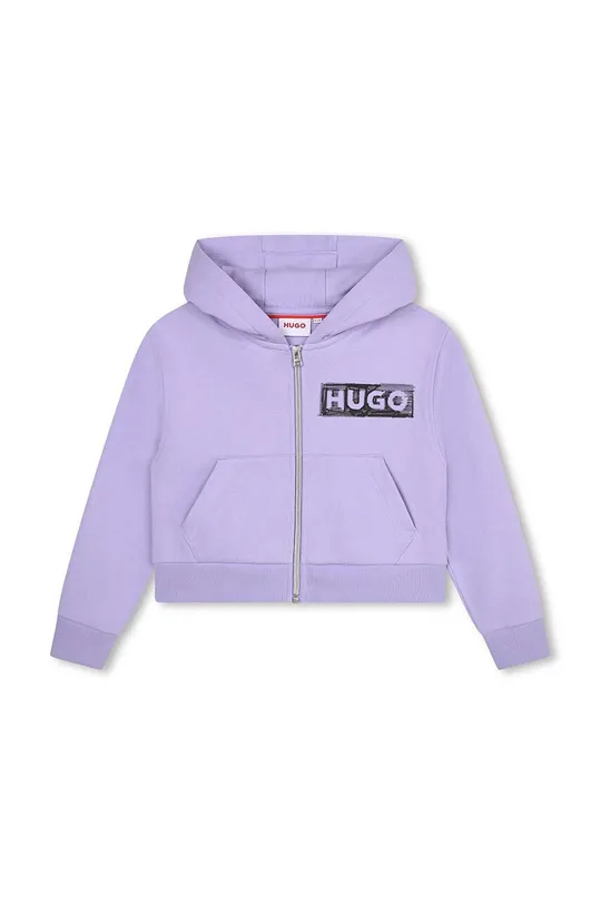 Дитяча кофта HUGO фіолетовий
