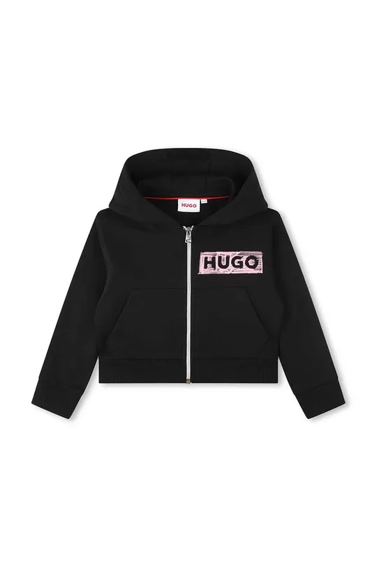 črna Otroški pulover HUGO Dekliški