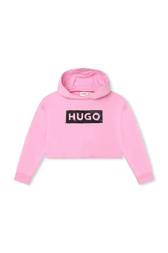 Дитяча кофта HUGO рожевий