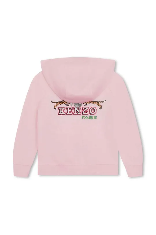 Dječja pamučna dukserica Kenzo Kids roza