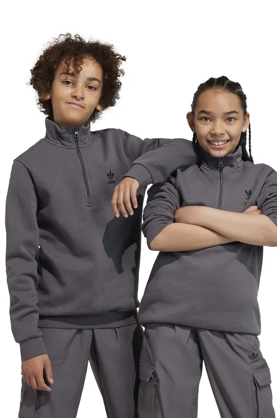 szary adidas Originals bluza dziecięca Dziewczęcy