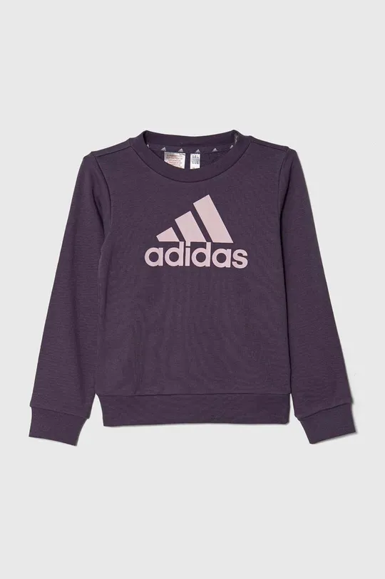 фіолетовий Дитяча кофта adidas Для дівчаток