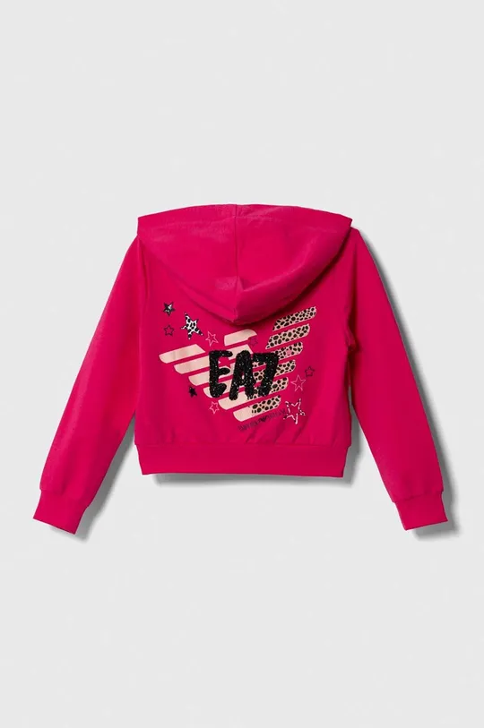 roza Otroški pulover EA7 Emporio Armani Dekliški