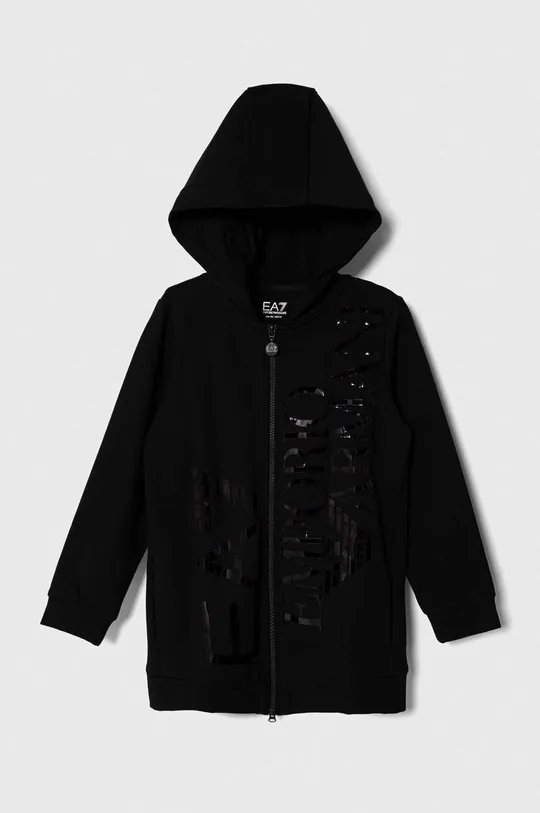 črna Otroški pulover EA7 Emporio Armani Dekliški