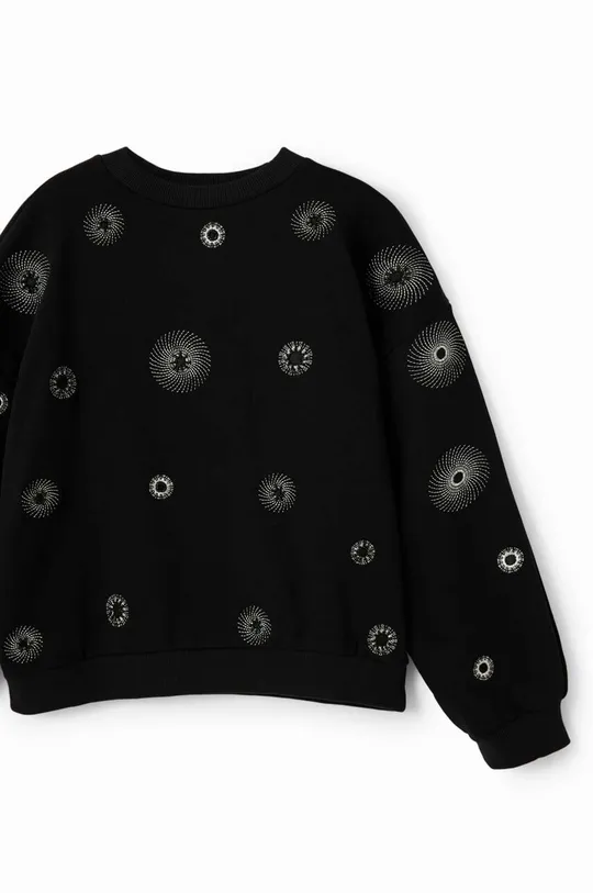 črna Otroški bombažen pulover Desigual