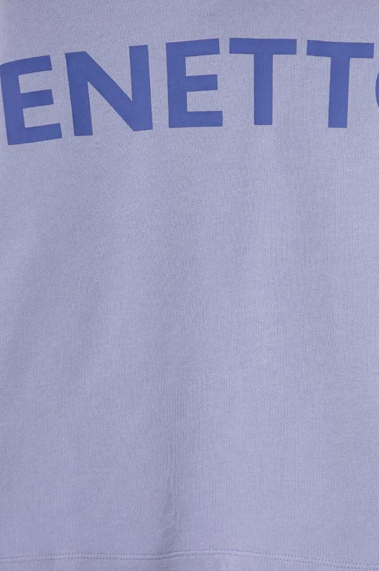 μωβ Παιδική βαμβακερή μπλούζα United Colors of Benetton