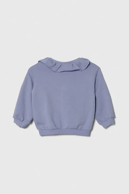Otroški bombažen pulover United Colors of Benetton vijolična