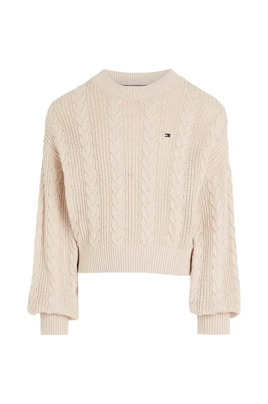 Tommy Hilfiger maglione in lana bambino/a beige