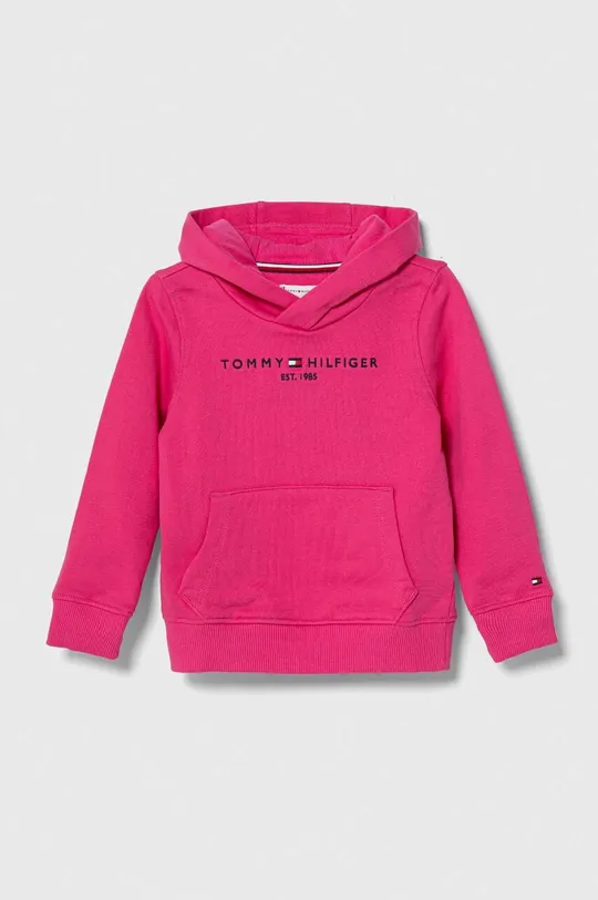 ροζ Παιδική βαμβακερή μπλούζα Tommy Hilfiger Για κορίτσια