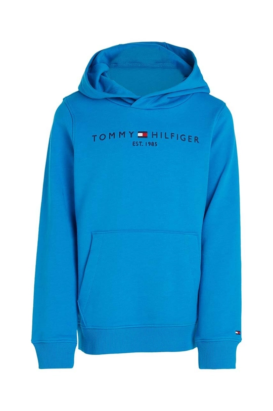 Детская хлопковая кофта Tommy Hilfiger голубой