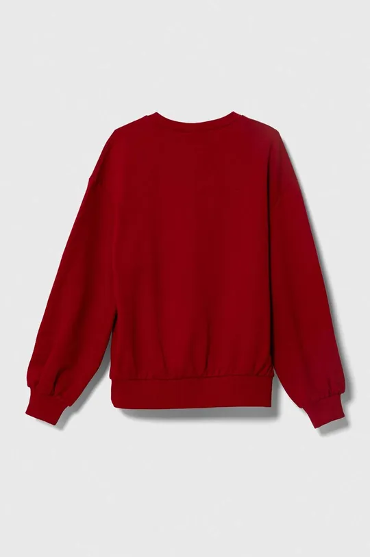 Otroški bombažen pulover United Colors of Benetton rdeča