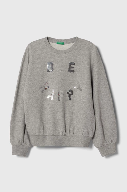 grigio United Colors of Benetton felpa in cotone bambino/a Ragazze