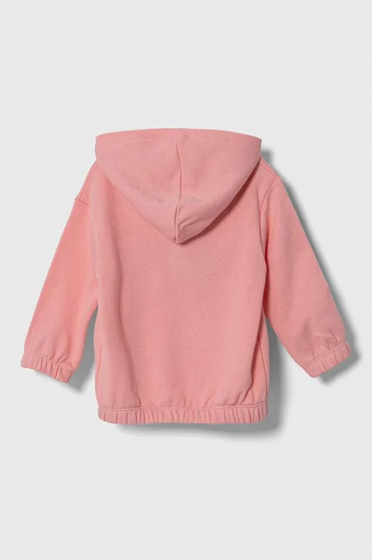 Παιδική βαμβακερή μπλούζα United Colors of Benetton ροζ
