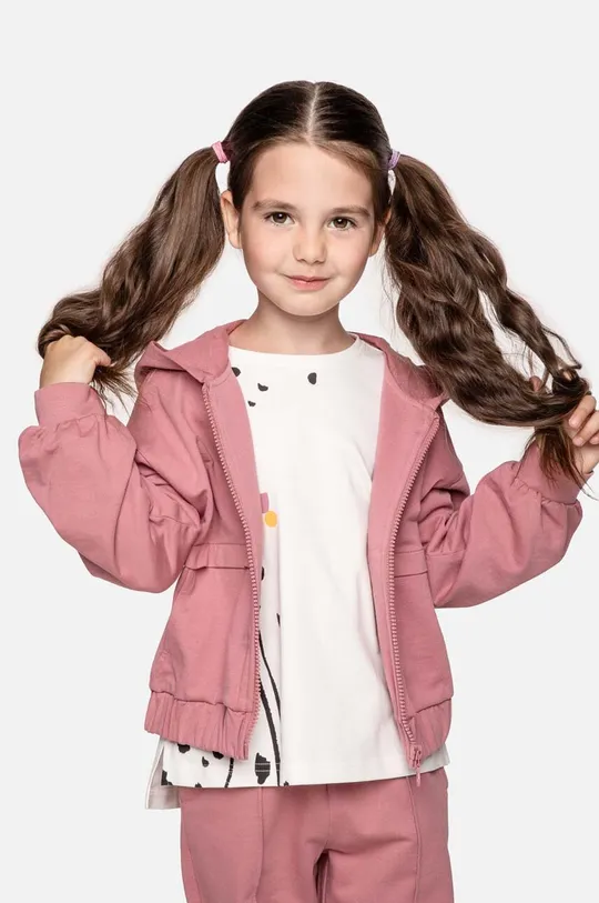 μπεζ Παιδική βαμβακερή μπλούζα Coccodrillo Για κορίτσια