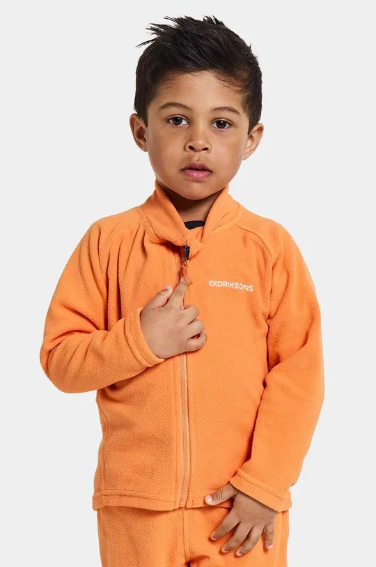 arancione Didriksons felpa per bambini MONTE KIDS FULLZIP Ragazze