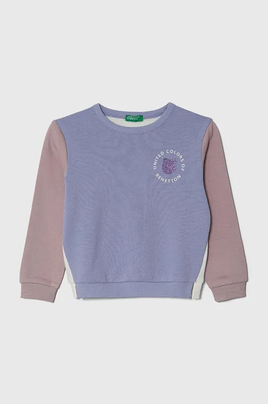 vijolična Otroški pulover United Colors of Benetton Dekliški