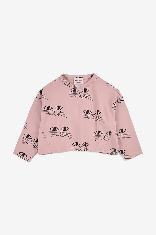 Bobo Choses bluza bawełniana dziecięca różowy