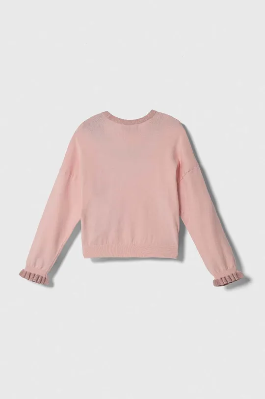 Emporio Armani sweter dziecięcy różowy