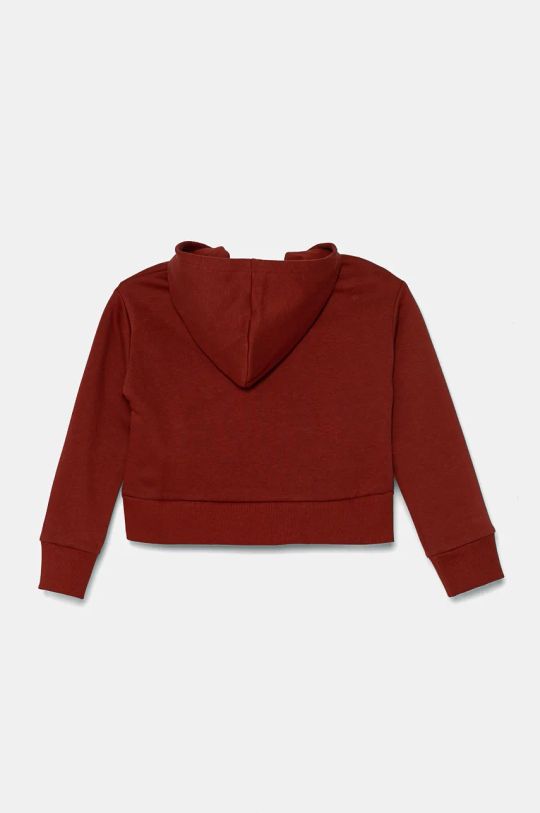 Dětská mikina Under Armour UA Rival Fleece Crop 1379517 burgundské AW24