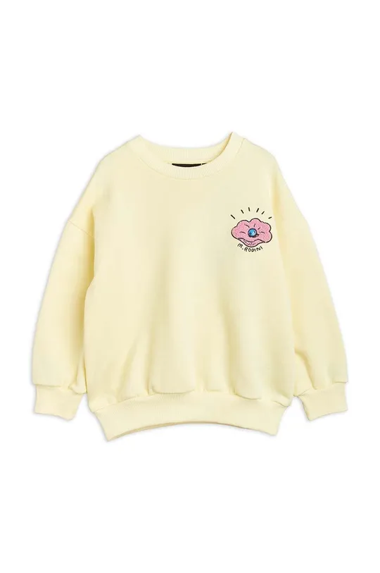 rumena Otroški bombažen pulover Mini Rodini Otroški