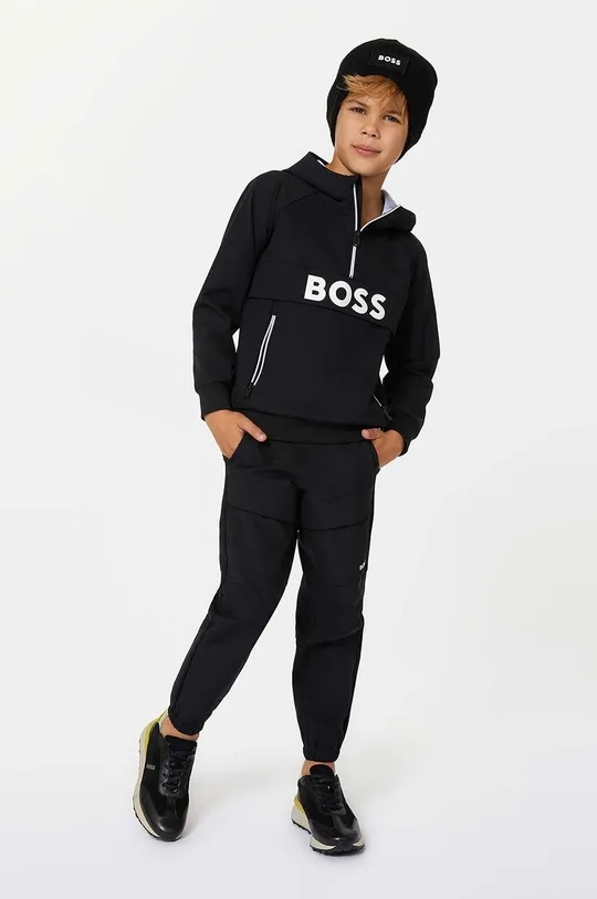 črna Otroški pulover BOSS Otroški